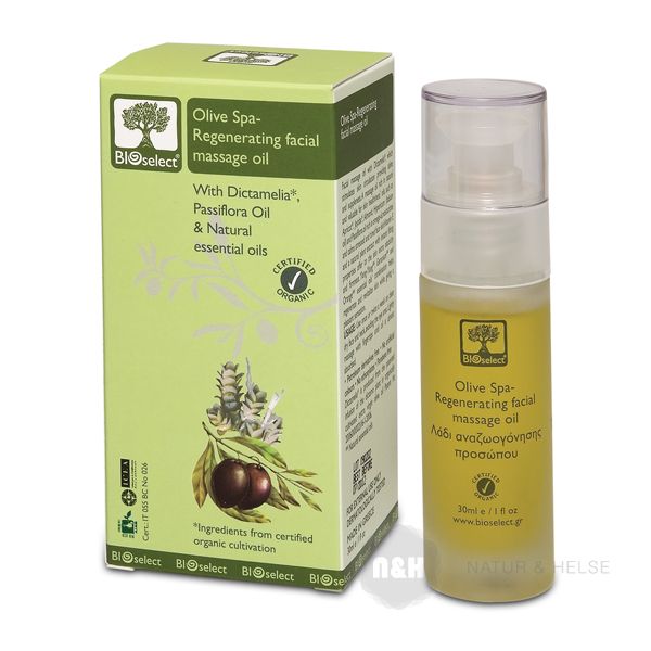 Olive Spa-Regenerating Facial Massage Oil Bioselect �kologisk